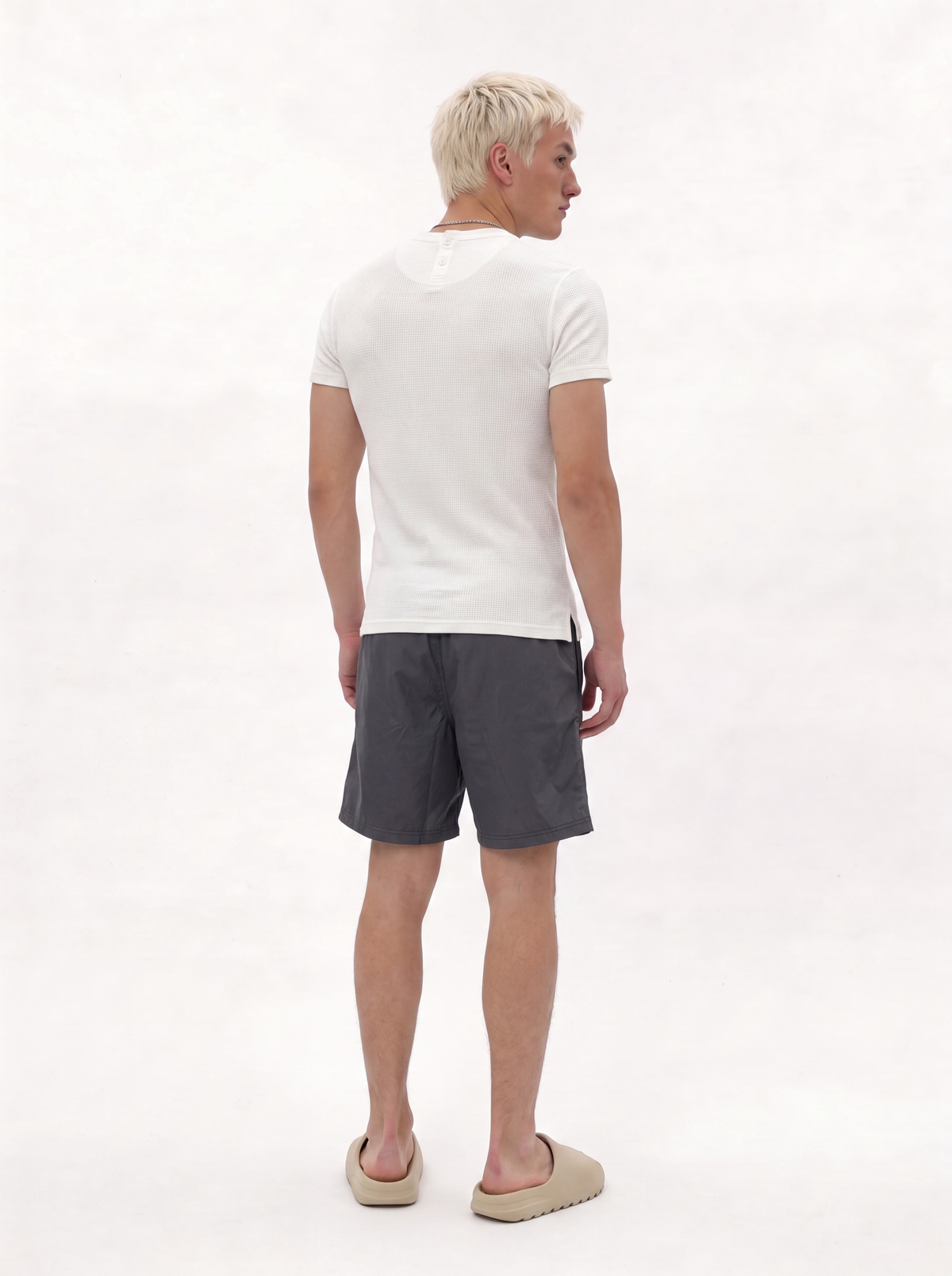 Tropical Motif Swim Shorts Regular Fit - Void - VEN0044