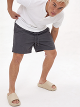Tropical Motif Swim Shorts Regular Fit - Void - VEN0044