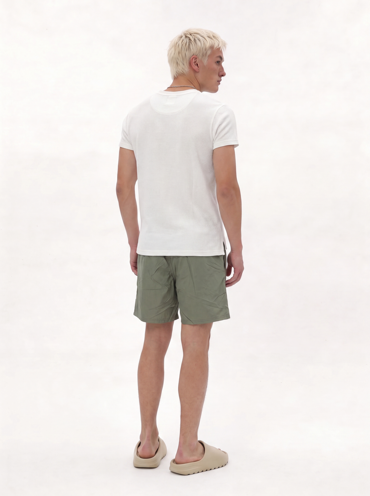 Tropical Motif Swim Shorts Regular Fit - Void - VEN0044
