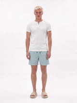 Tropical Motif Swim Shorts Regular Fit - Void - VEN0044