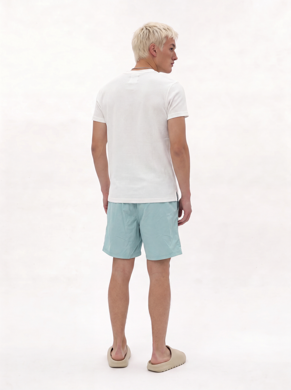 Tropical Motif Swim Shorts Regular Fit - Void - VEN0044
