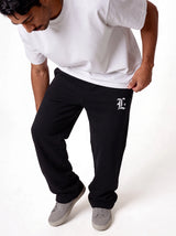 Logo Graphic Sweatpants Cotton Relaxed Fit - locco
