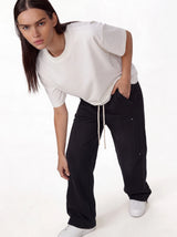 Panelled Sweatpants Cotton Relaxed Fit - je-x