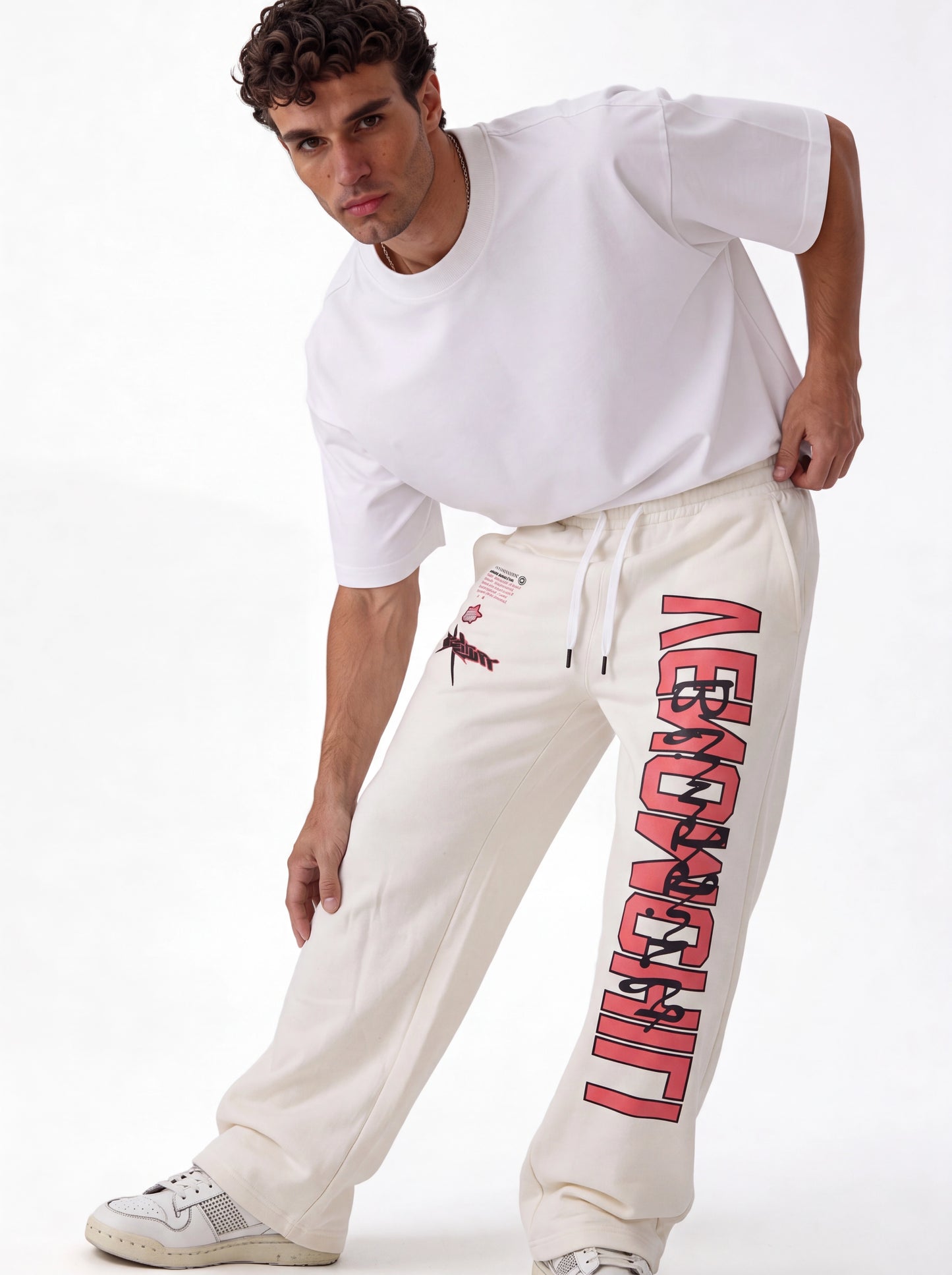 Printed Graphic Pants Cotton Relaxed Fit - Eleven