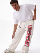 Printed Graphic Pants Cotton Relaxed Fit - Eleven