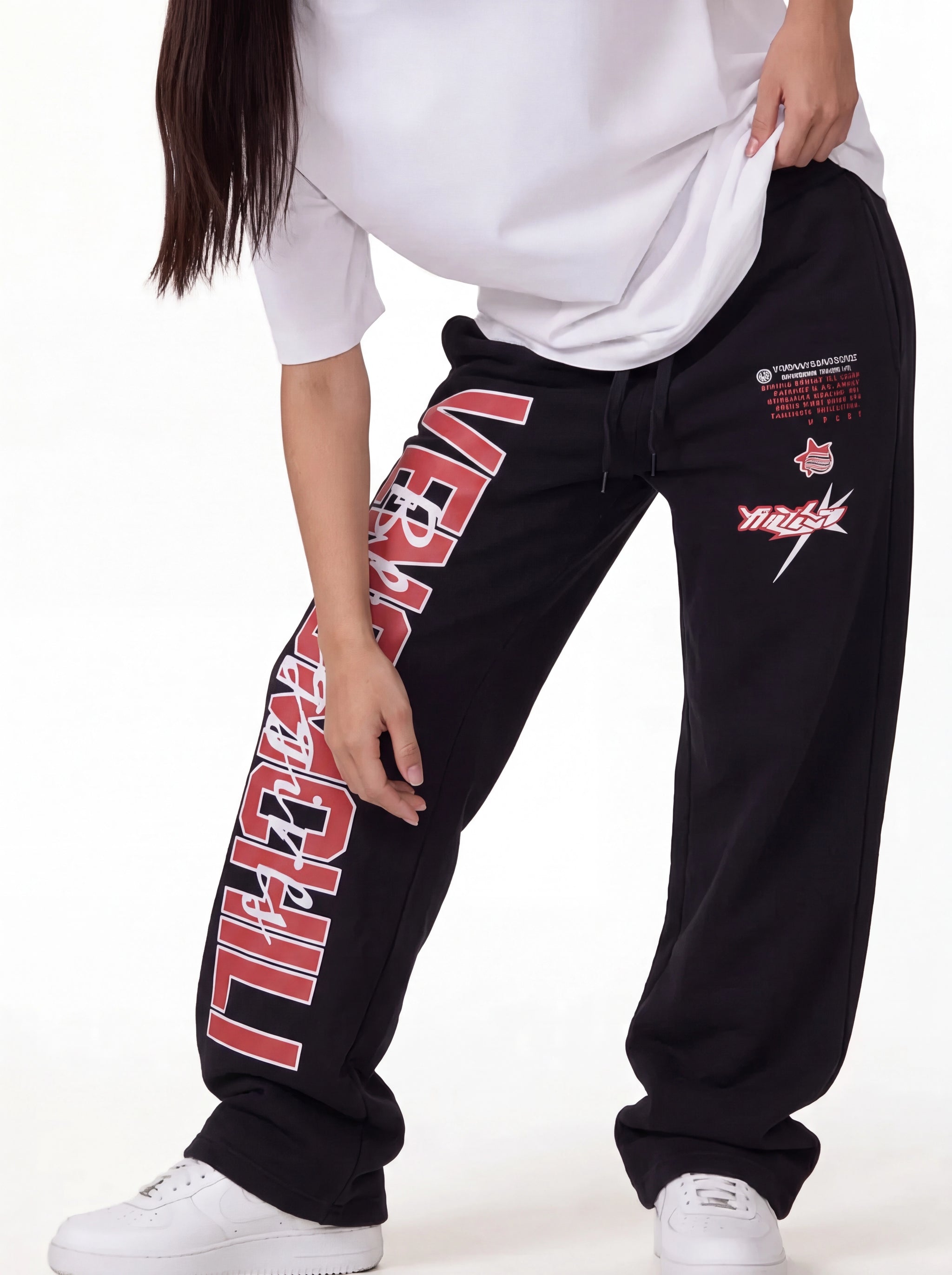 Printed Graphic Pants Cotton Relaxed Fit - Eleven
