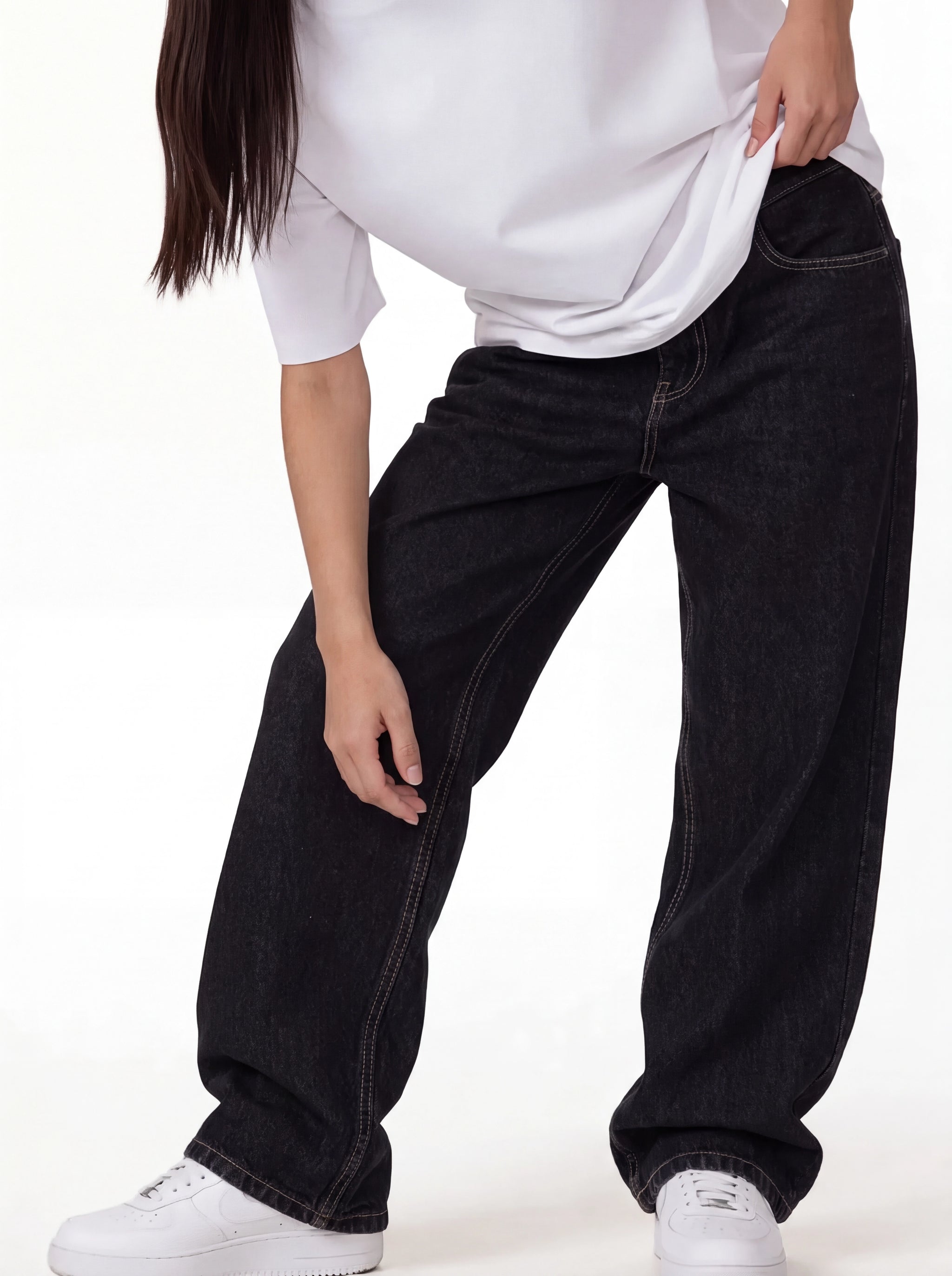 Raw Denim Jeans Denim Straight Leg Fit - seven