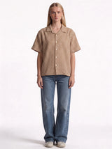 Boxy Checkerboard Jacquard Bowling Shirt - 1932