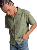 Boxy Textured Seersucker Bowling Shirt - 1932