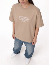 Front & Back Print T-Shirt Cotton Oversized Fit - seven