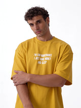 Front & Back Print T-Shirt Cotton Oversized Fit - seven