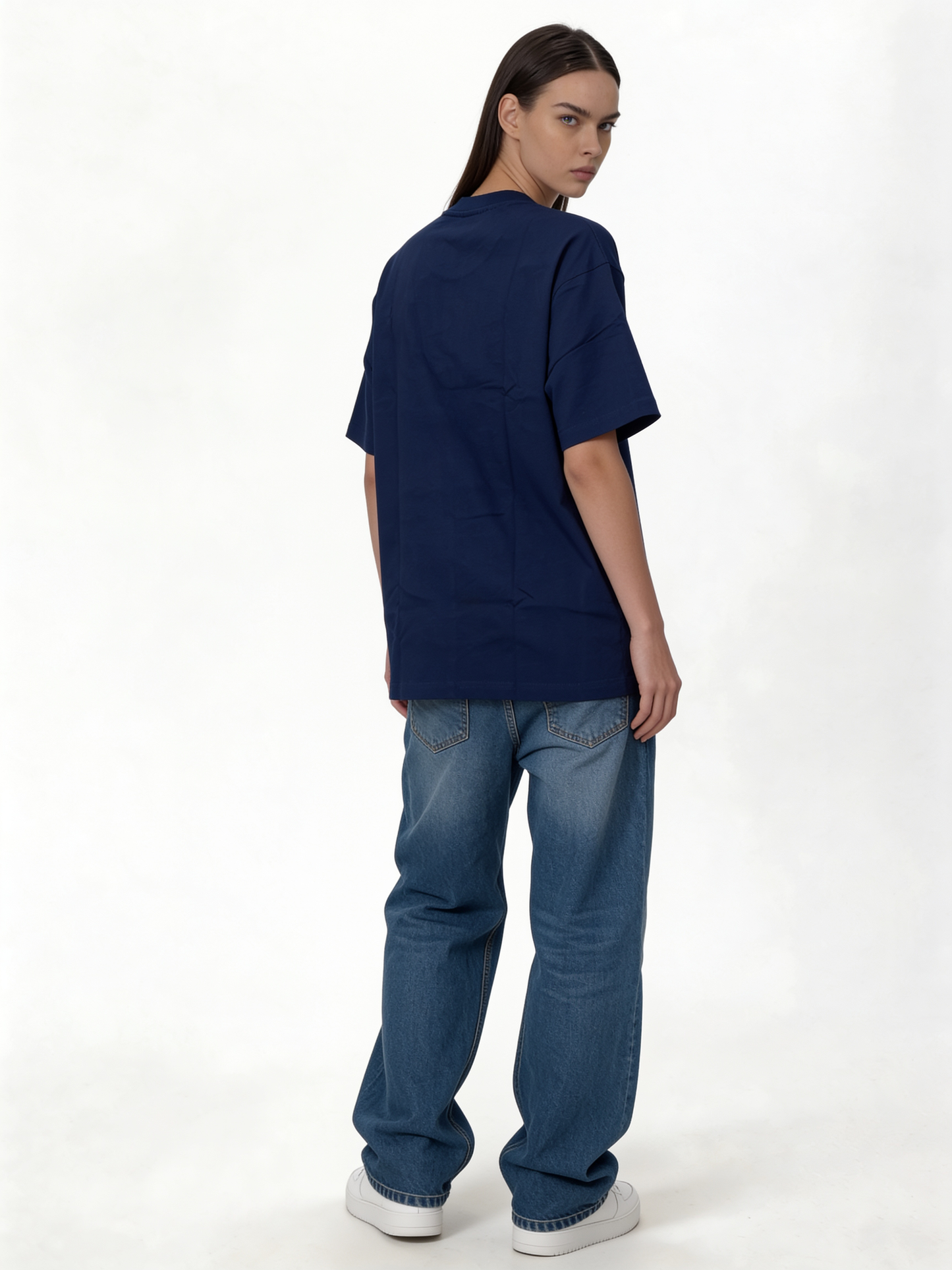 Logo Graphic T-Shirt Cotton Oversized Fit - seven