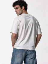 Panelled Graphic T-Shirt Oversized Fit - JE-X VEN0019