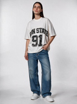 Panelled Graphic T-Shirt Oversized Fit - JE-X VEN0019