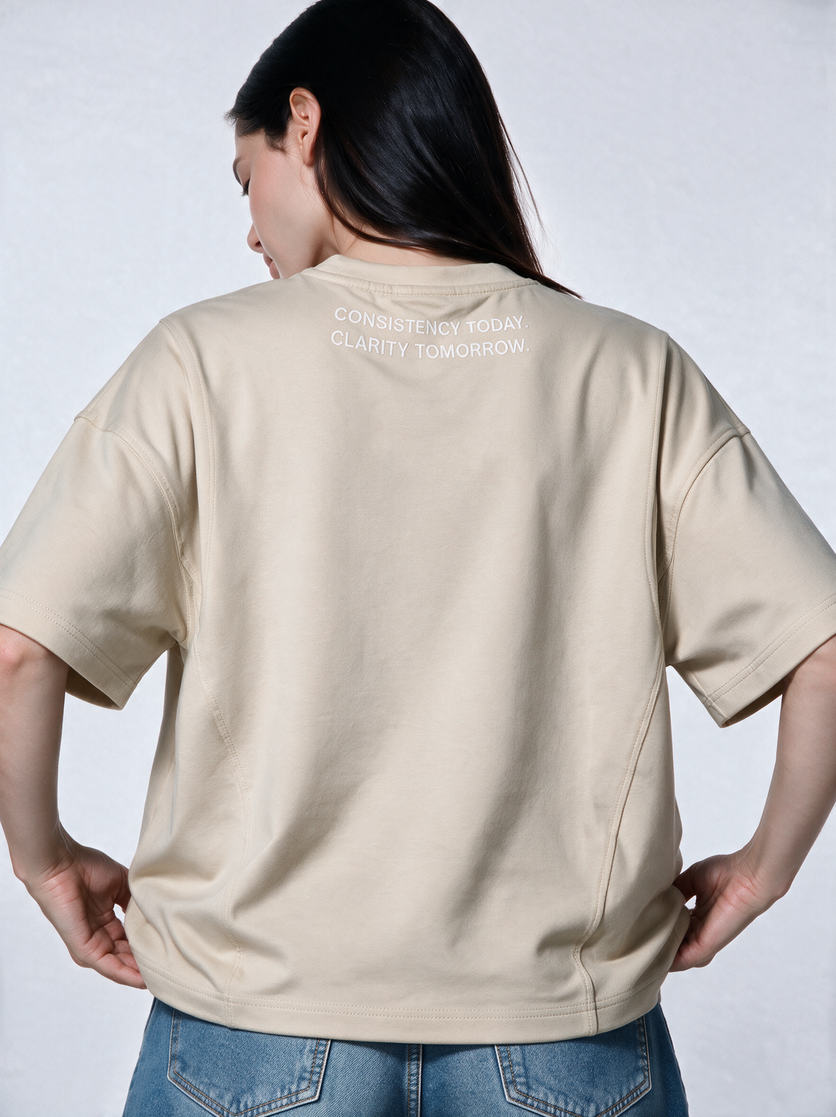 Quiet Resolve Graphic T-Shirt Oversized Fit - Seven