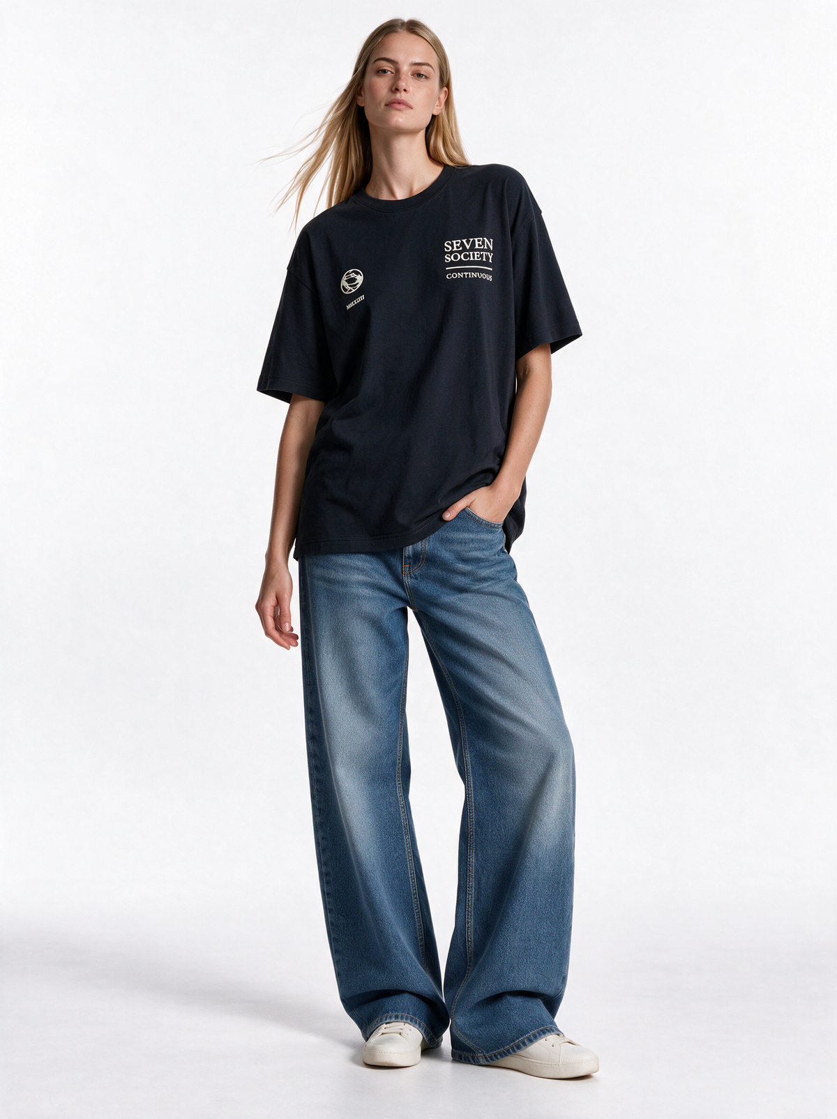 Society Graphic T-Shirt Relaxed Fit - SEVEN