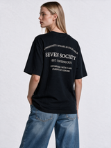 Society Graphic T-Shirt Relaxed Fit - SEVEN