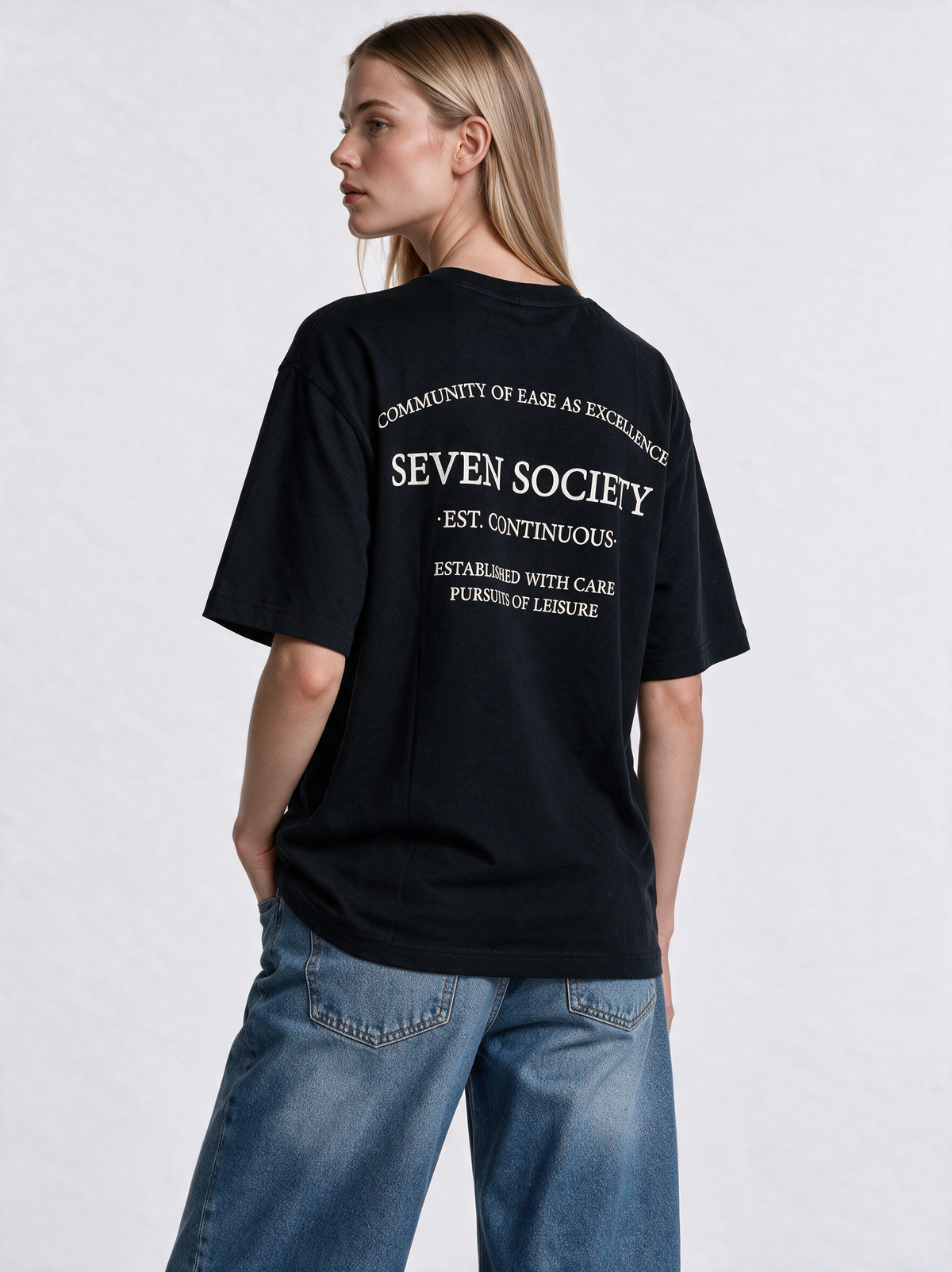 Society Graphic T-Shirt Relaxed Fit - SEVEN