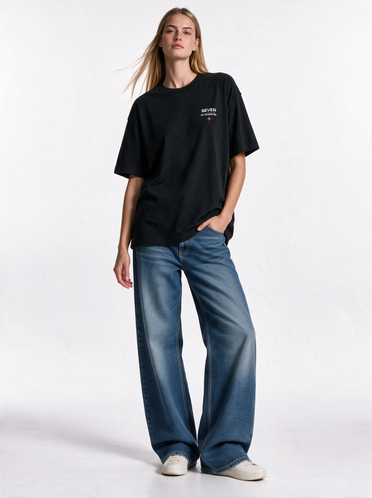 Graphic T-Shirt Oversized Fit - SEVEN