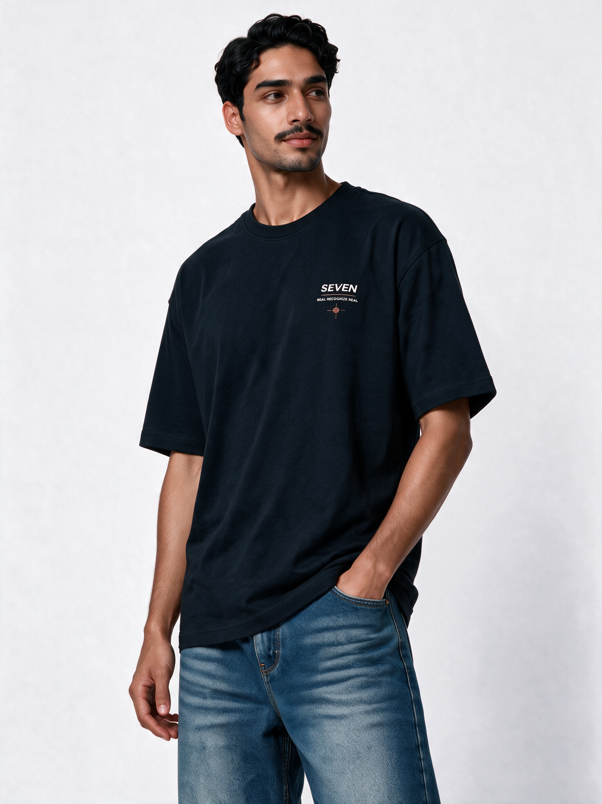Graphic T-Shirt Oversized Fit - SEVEN