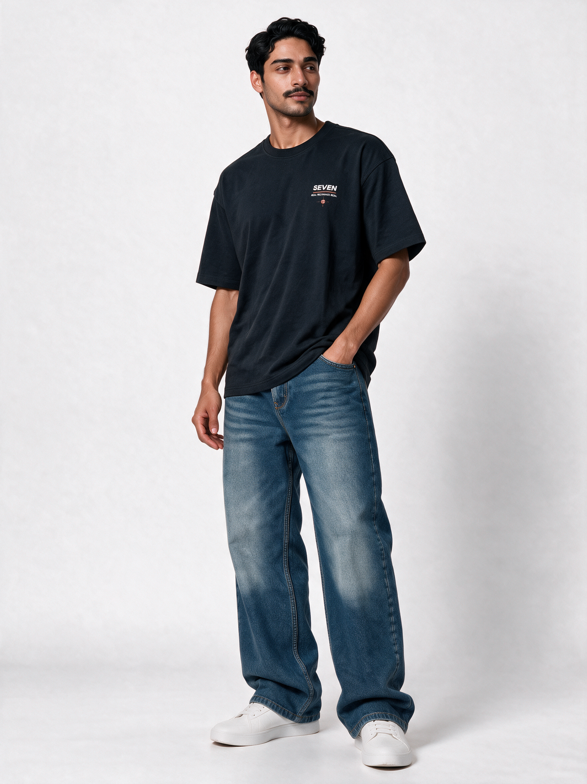 Graphic T-Shirt Oversized Fit - SEVEN