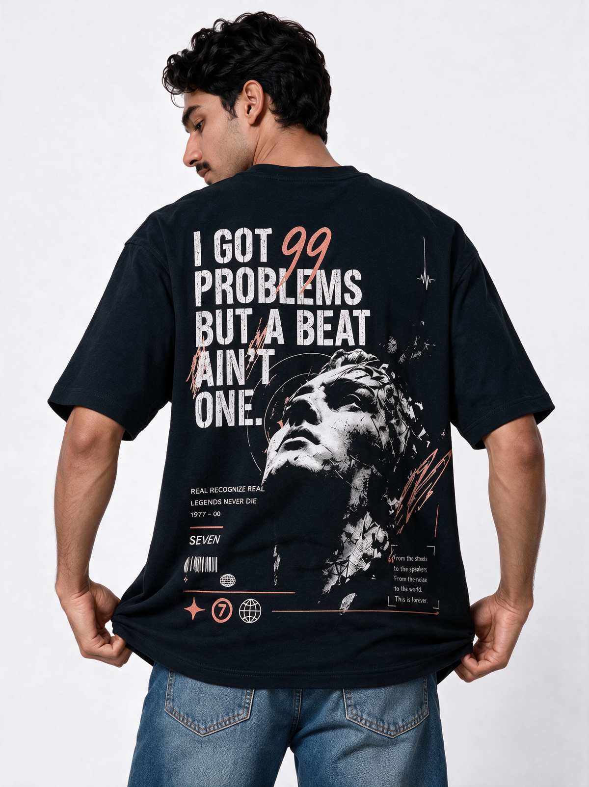 Graphic T-Shirt Oversized Fit - SEVEN