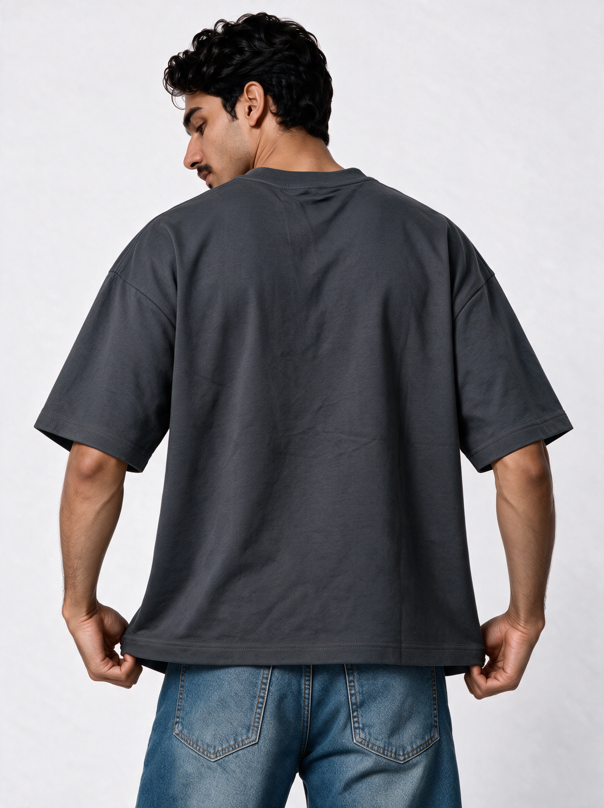 College Graphic T-Shirt Jersey Oversized Fit - 27