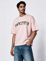 College Graphic T-Shirt Jersey Oversized Fit - 27