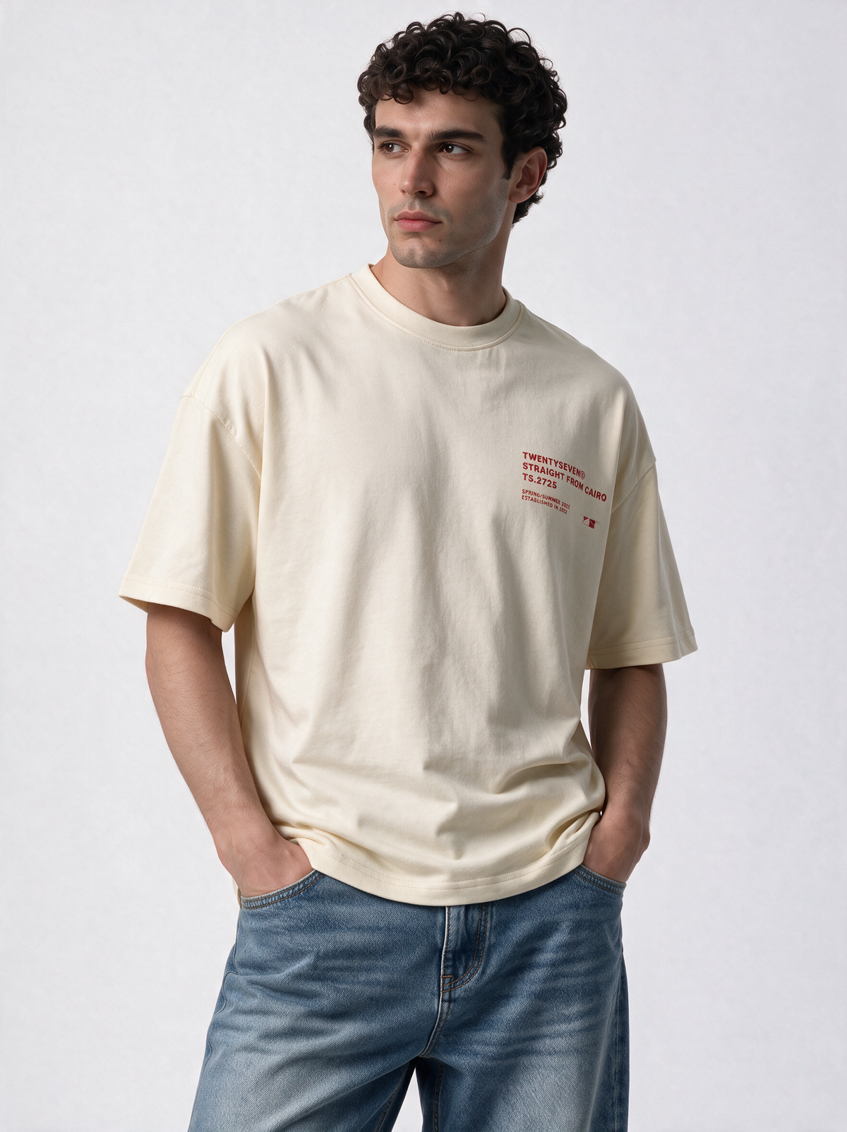 Back Graphic T-Shirt Oversized Fit - 27