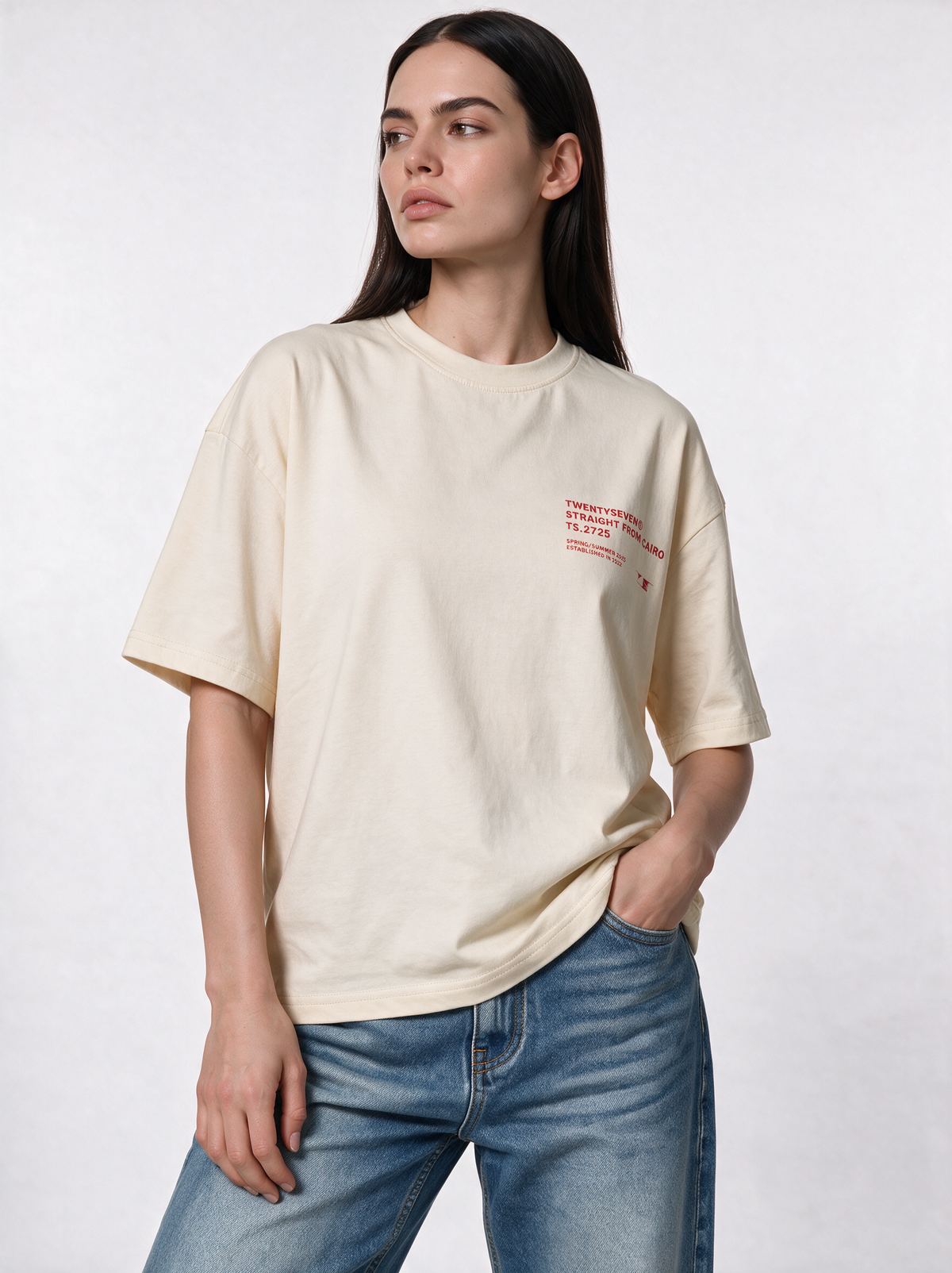 Back Graphic T-Shirt Oversized Fit - 27