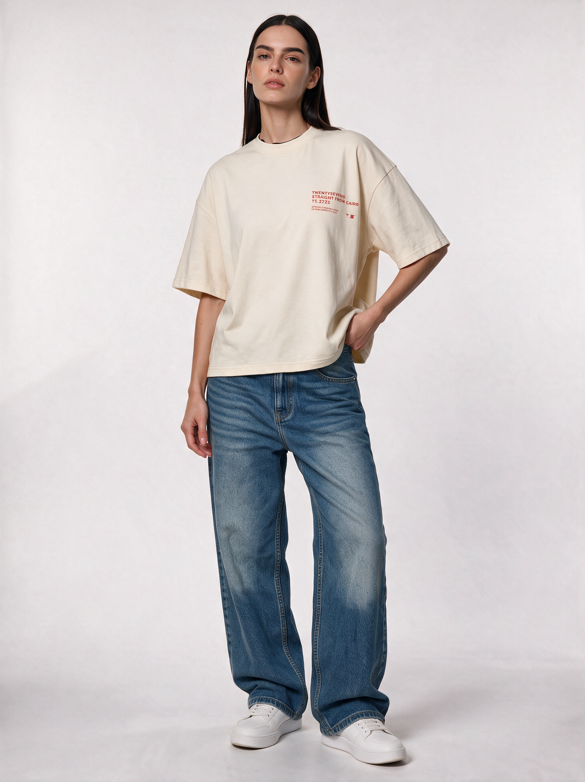 Back Graphic T-Shirt Oversized Fit - 27