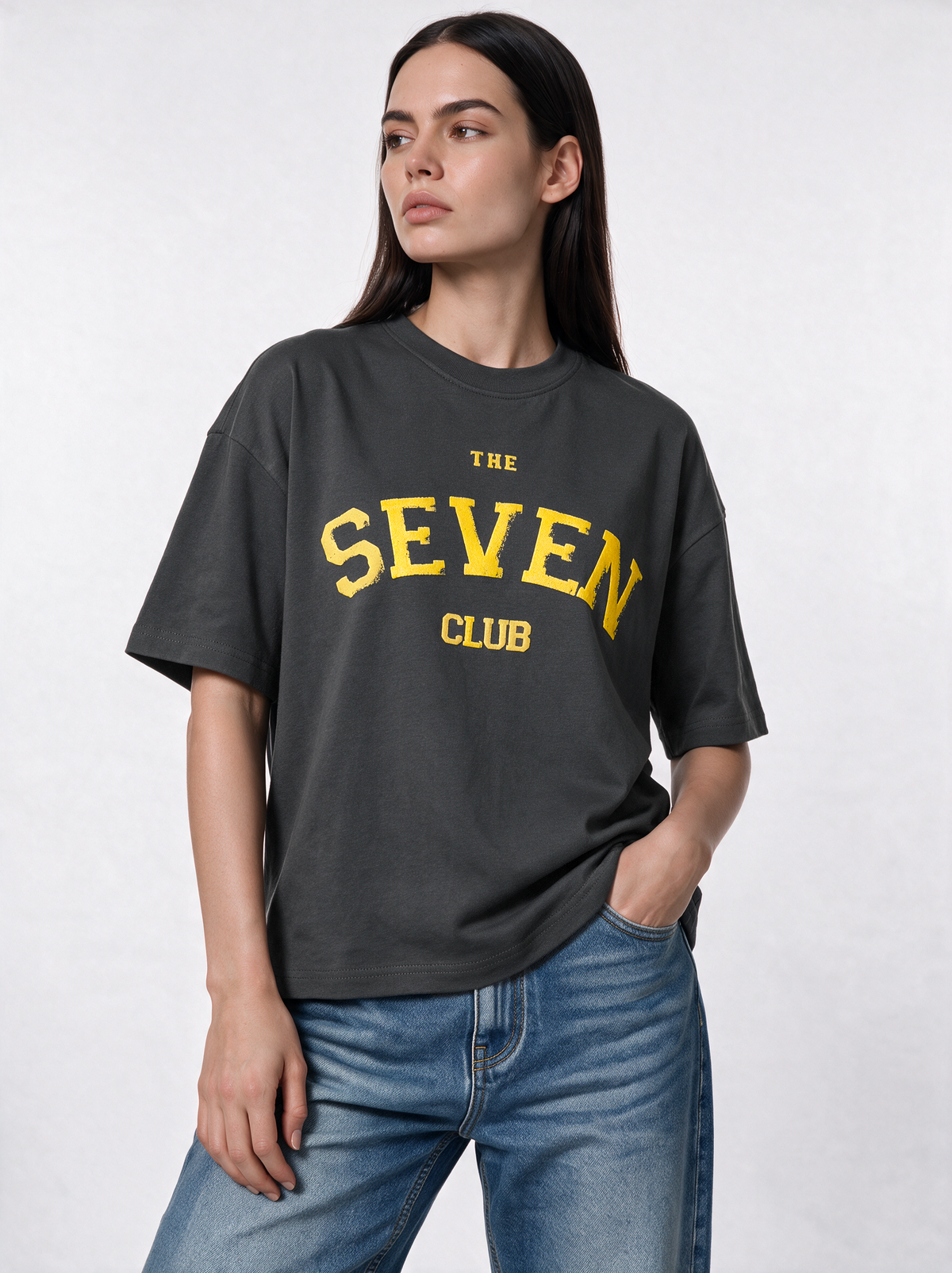 Front Graphic T-Shirt Jersey Oversized Fit - 27