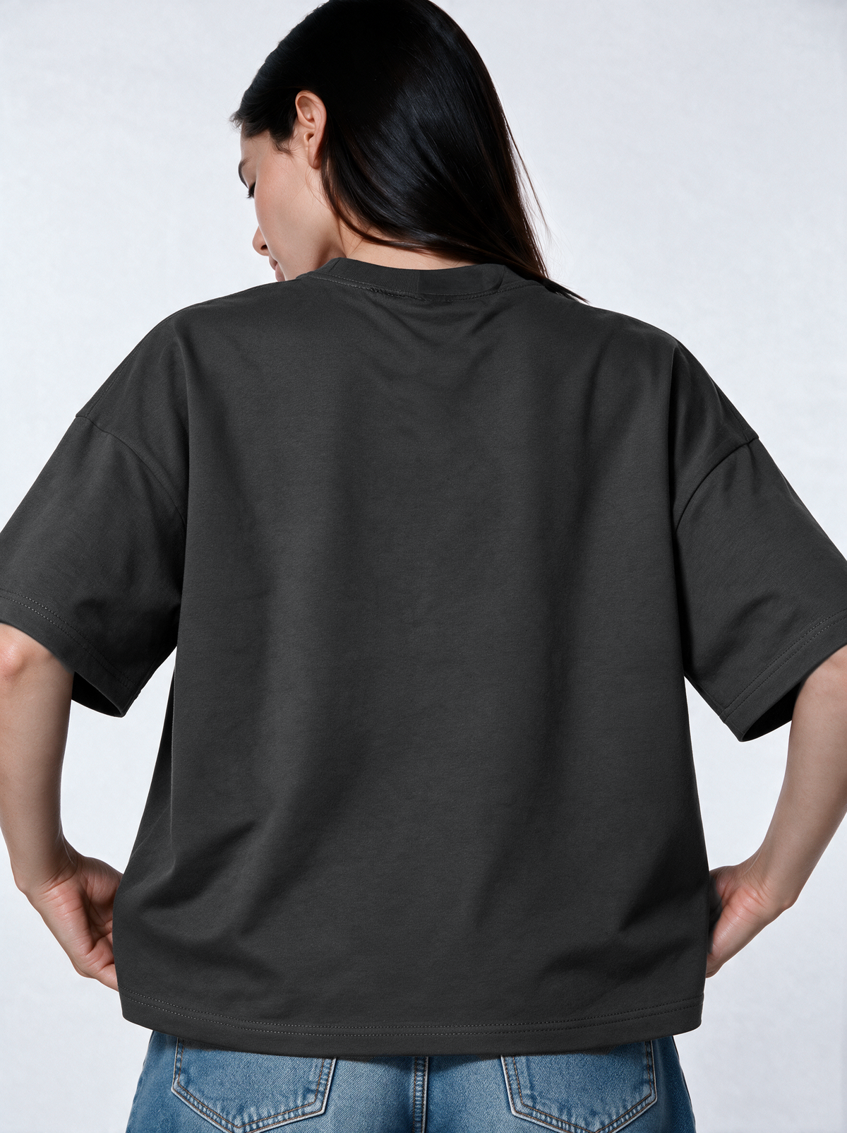 Front Graphic T-Shirt Jersey Oversized Fit - 27