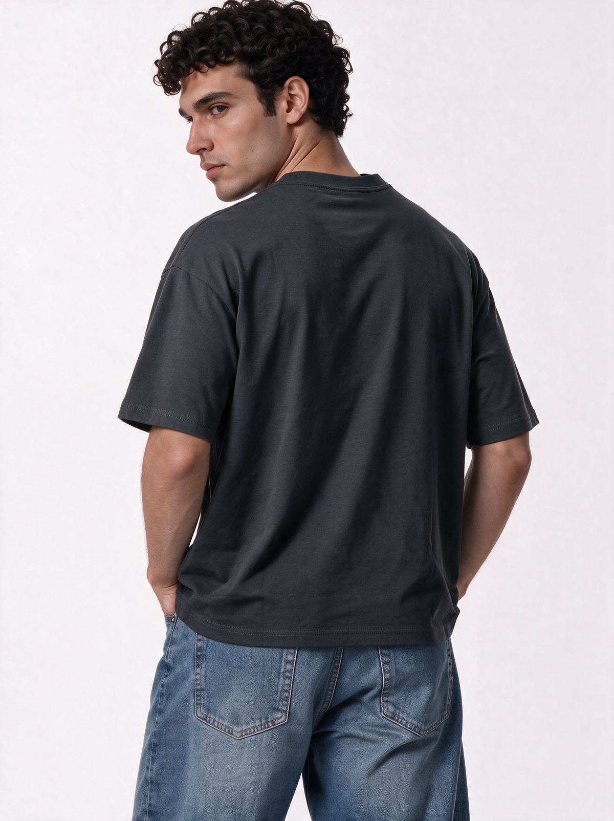 Front Graphic T-Shirt Jersey Oversized Fit - 27