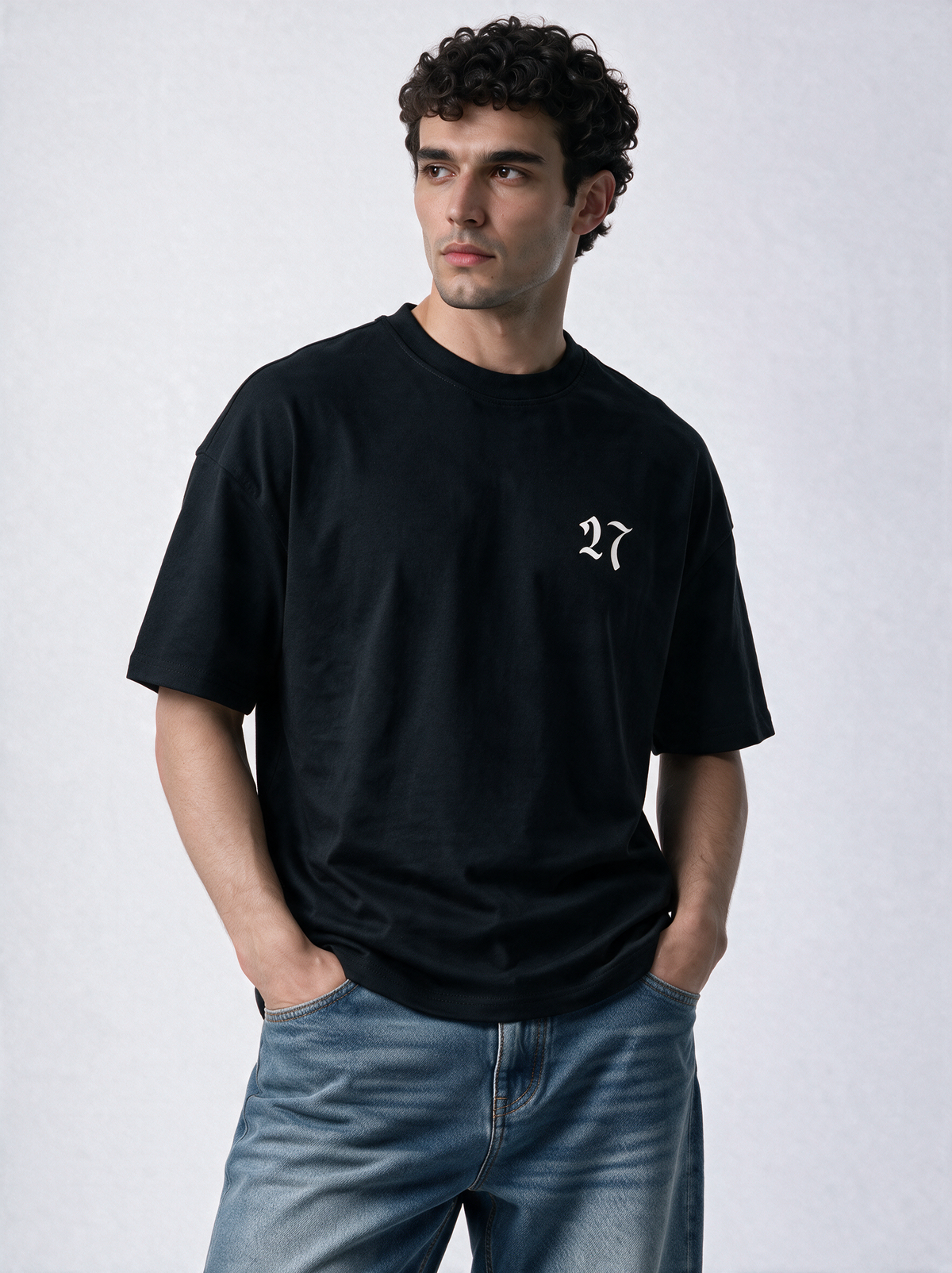 Back Graphic T-Shirt Jersey Relaxed Fit - 27