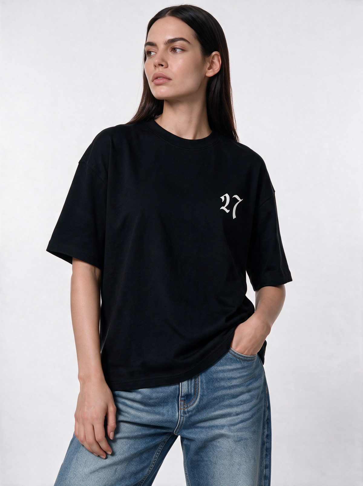 Back Graphic T-Shirt Jersey Relaxed Fit - 27