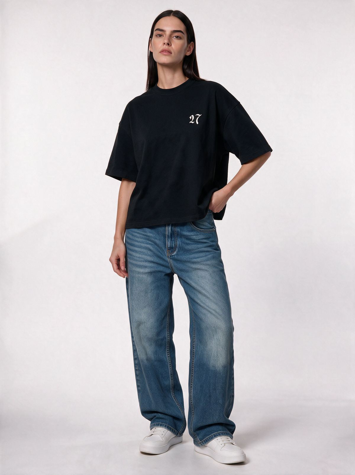 Back Graphic T-Shirt Jersey Relaxed Fit - 27