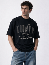 Front Typography T-Shirt Jersey Relaxed Fit - 27