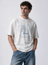 Front Typography T-Shirt Jersey Relaxed Fit - 27