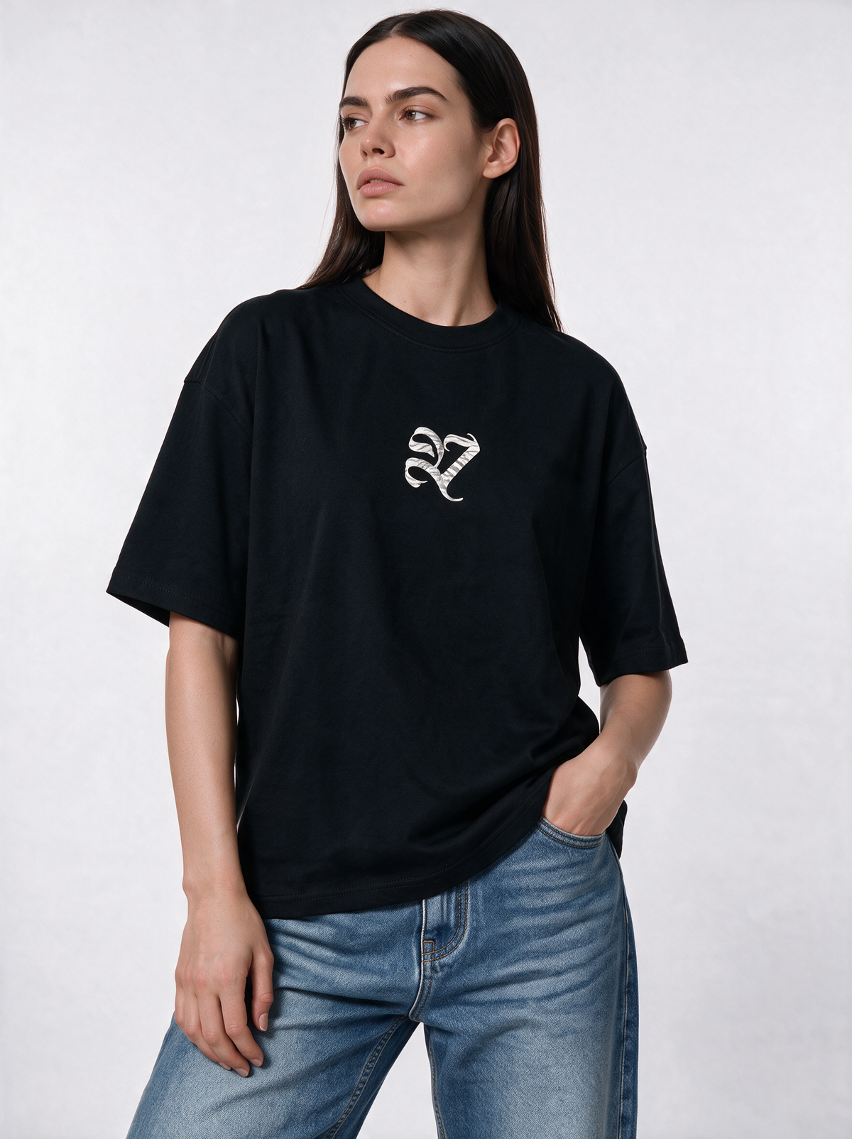 Back Graphic T-Shirt Oversized Fit - 27