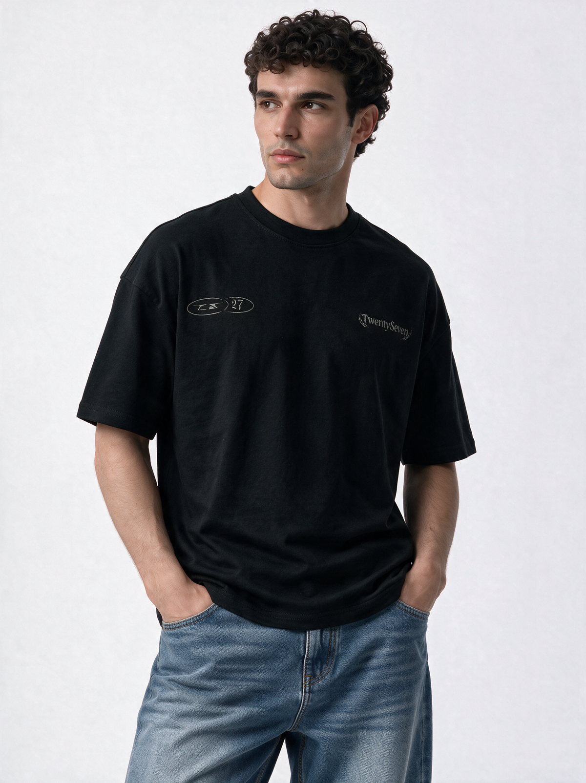 Back Graphic T-Shirt Jersey Relaxed Fit - 27