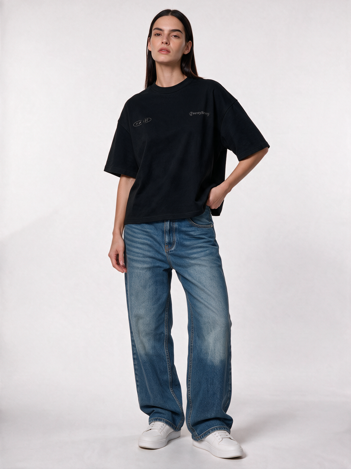 Back Graphic T-Shirt Jersey Relaxed Fit - 27