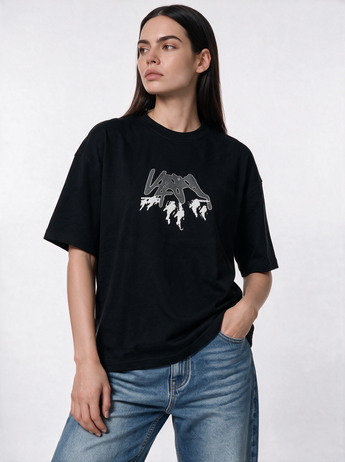Back Graphic T-Shirt Jersey Relaxed Fit - VEGA