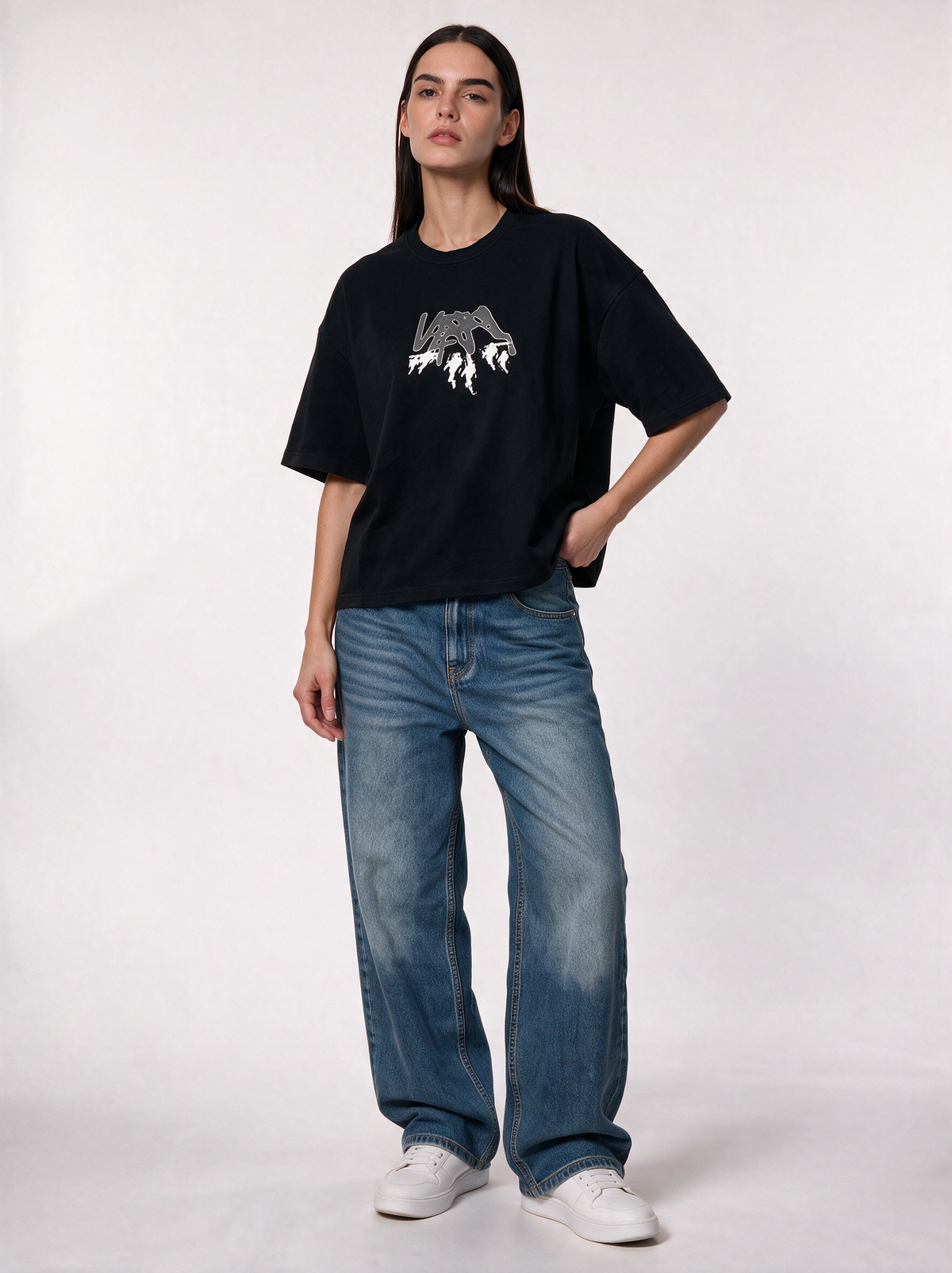 Back Graphic T-Shirt Jersey Relaxed Fit - VEGA