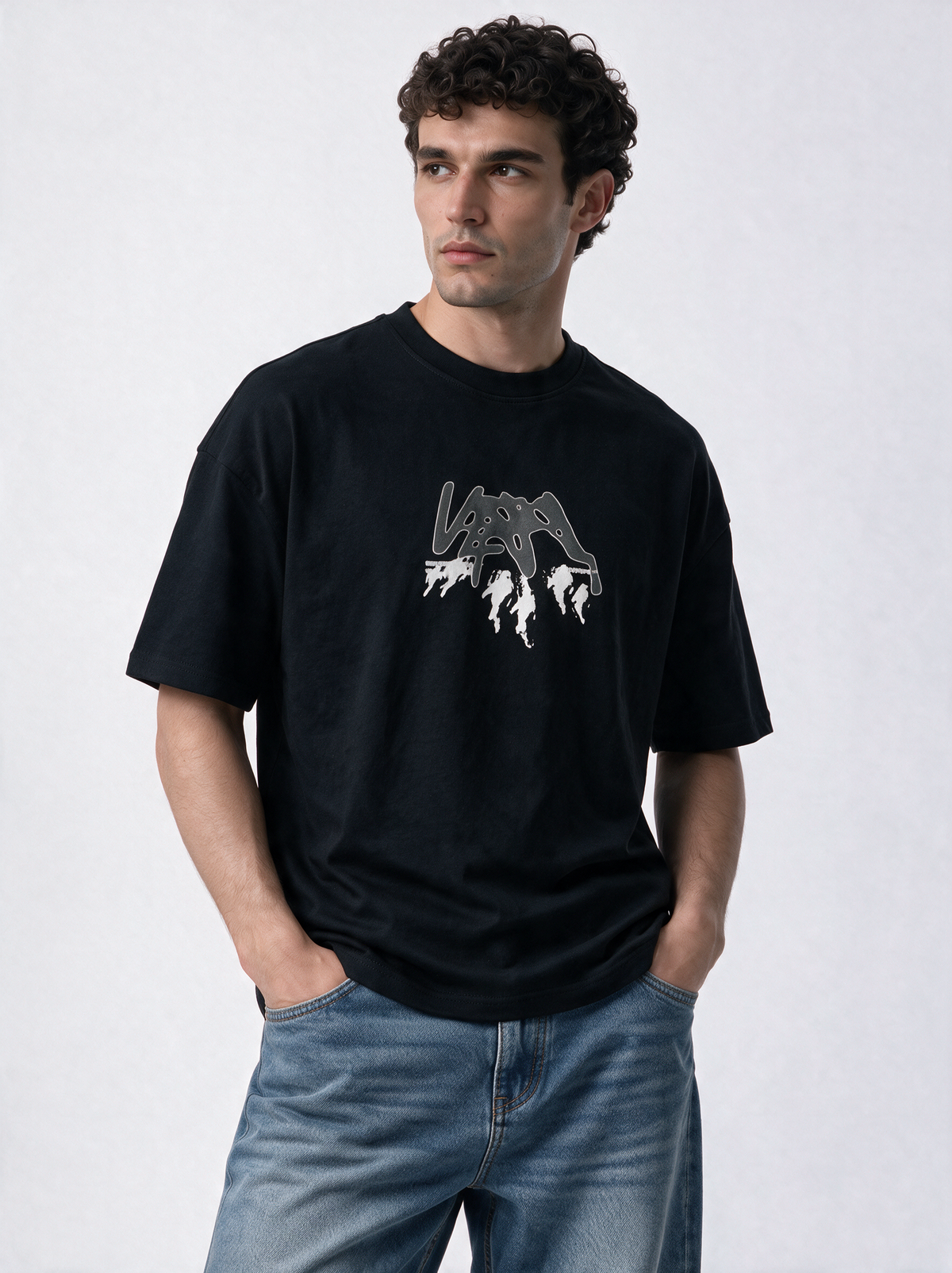 Back Graphic T-Shirt Jersey Relaxed Fit - VEGA