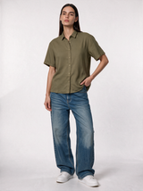 Buttoned Shirt Linen Relaxed Fit - SEVEN