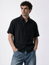 Buttoned Shirt Linen Relaxed Fit - SEVEN