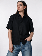 Buttoned Shirt Linen Relaxed Fit - SEVEN