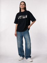 Distressed Graphic T-Shirt Knit Relaxed Fit - VEGA