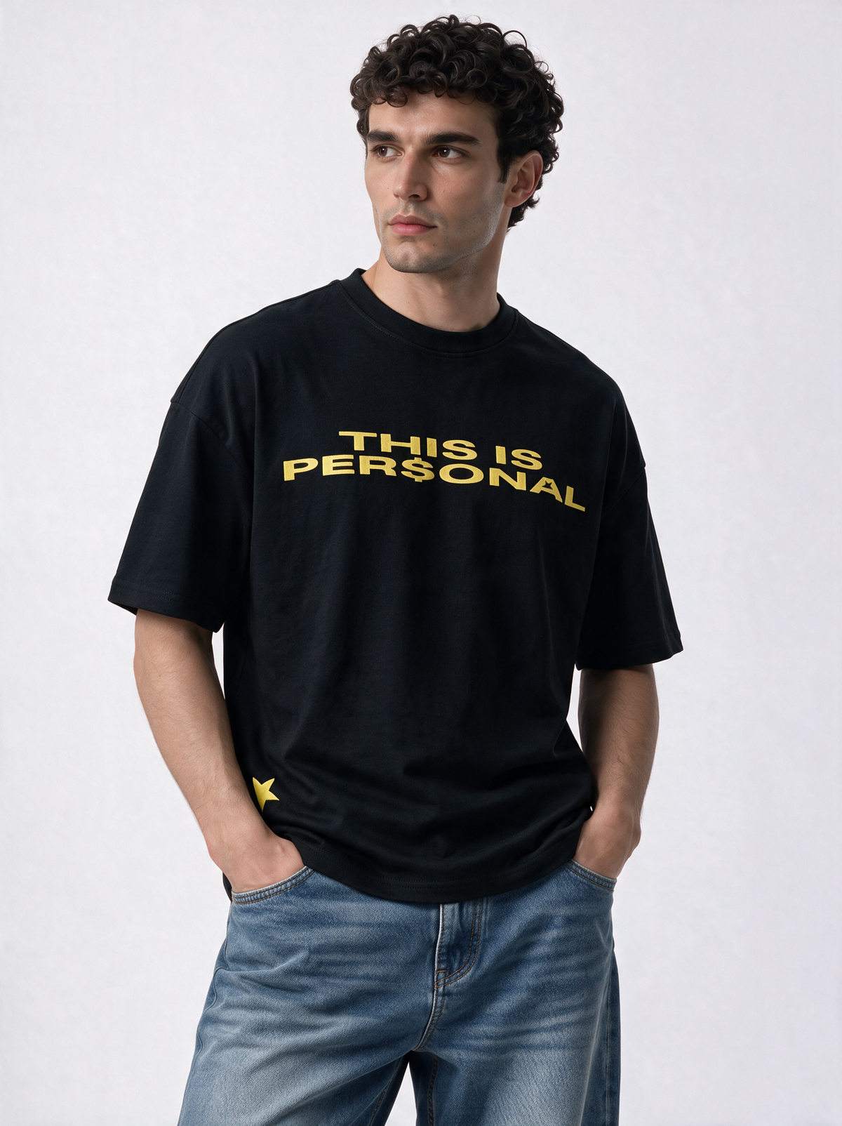 Front Print T-Shirt Relaxed Fit - Kyova